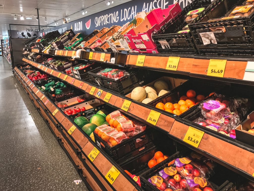 Supermarkt Obstabteilung