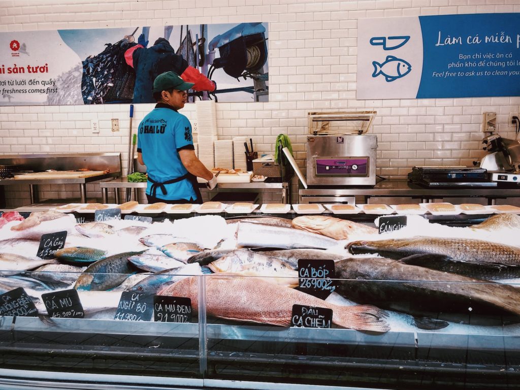 Supermarkt Fischtheke