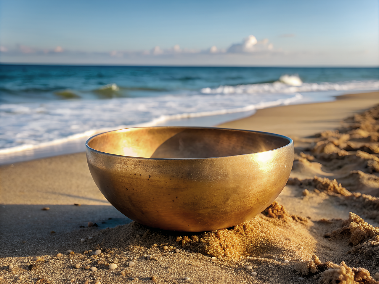 #Musiktherapie #Klangschale #Meer