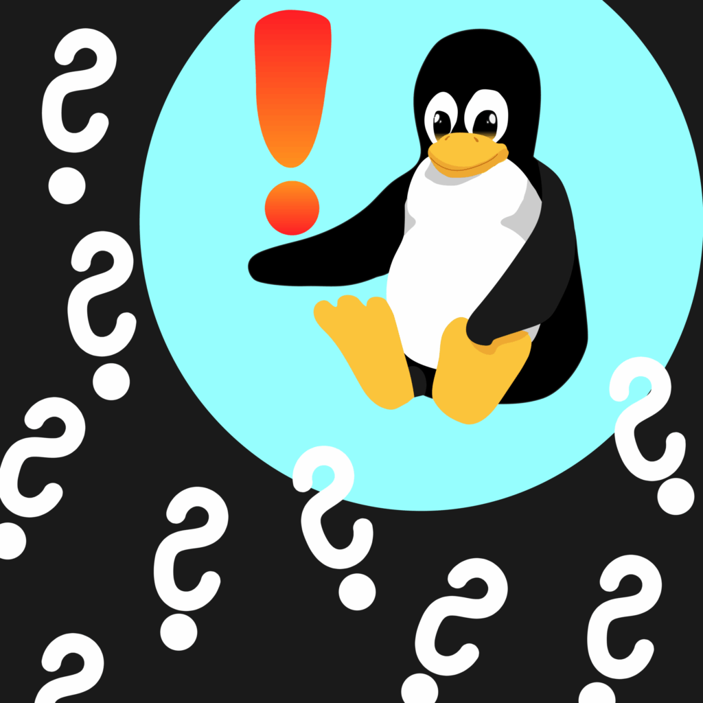 #fragezeichen #linux #tux #pinguin